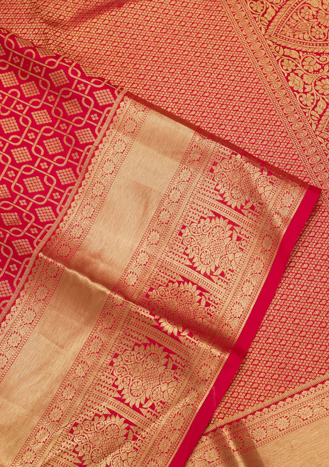 Maroon Zariwork Pure Silk Saree-Koskii