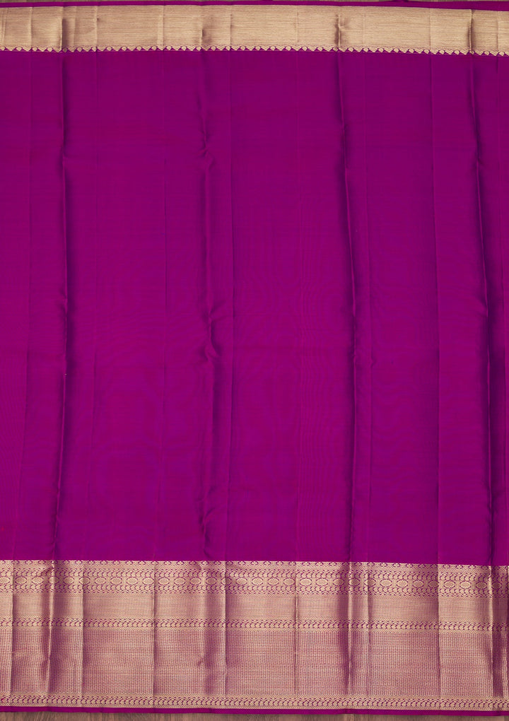 Rama Green Zariwork Pure Silk Saree-Koskii