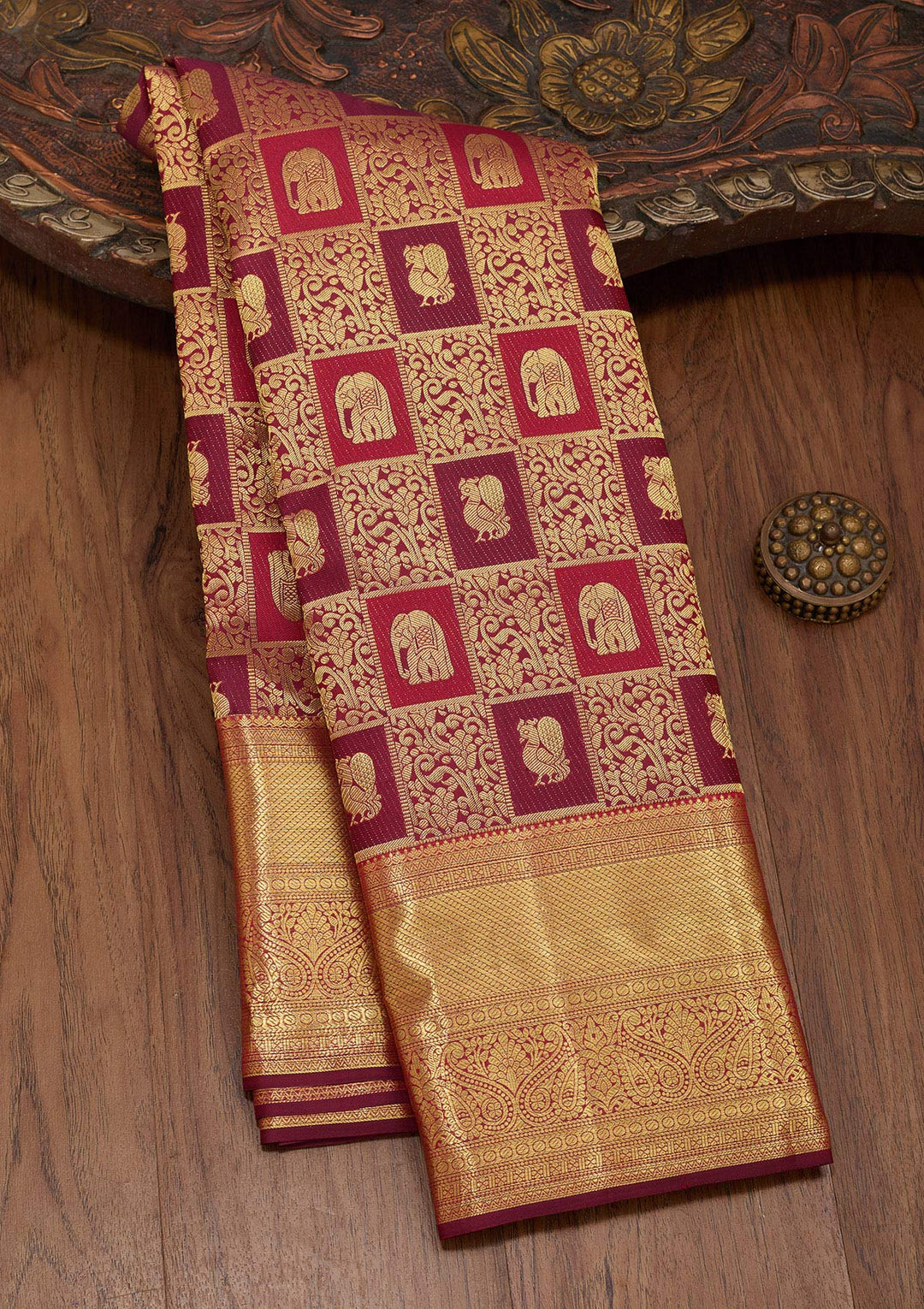 Multi Zariwork Pure Silk Saree-Koskii