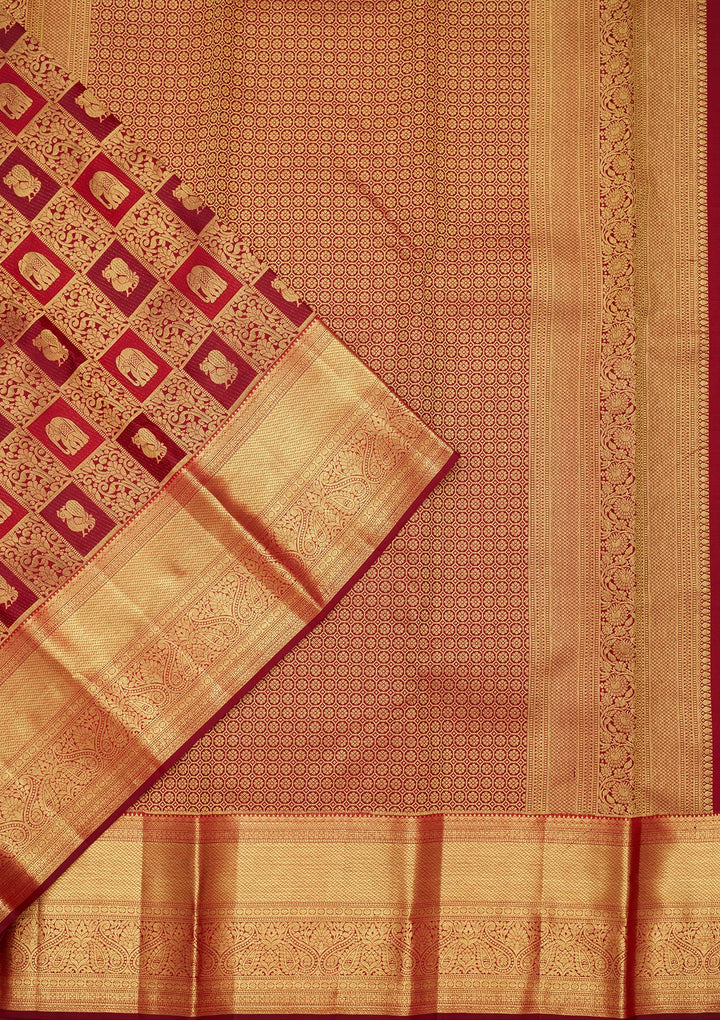 Multi Zariwork Pure Silk Saree-Koskii