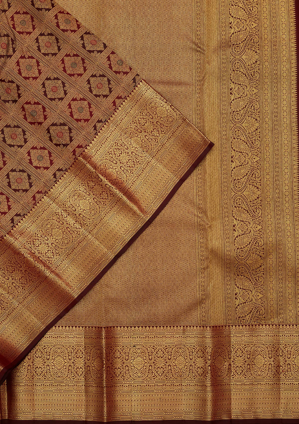 Multi Zariwork Pure Silk Saree-Koskii