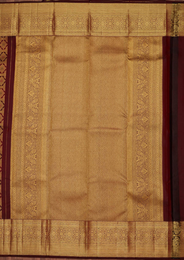 Multi Zariwork Pure Silk Saree-Koskii
