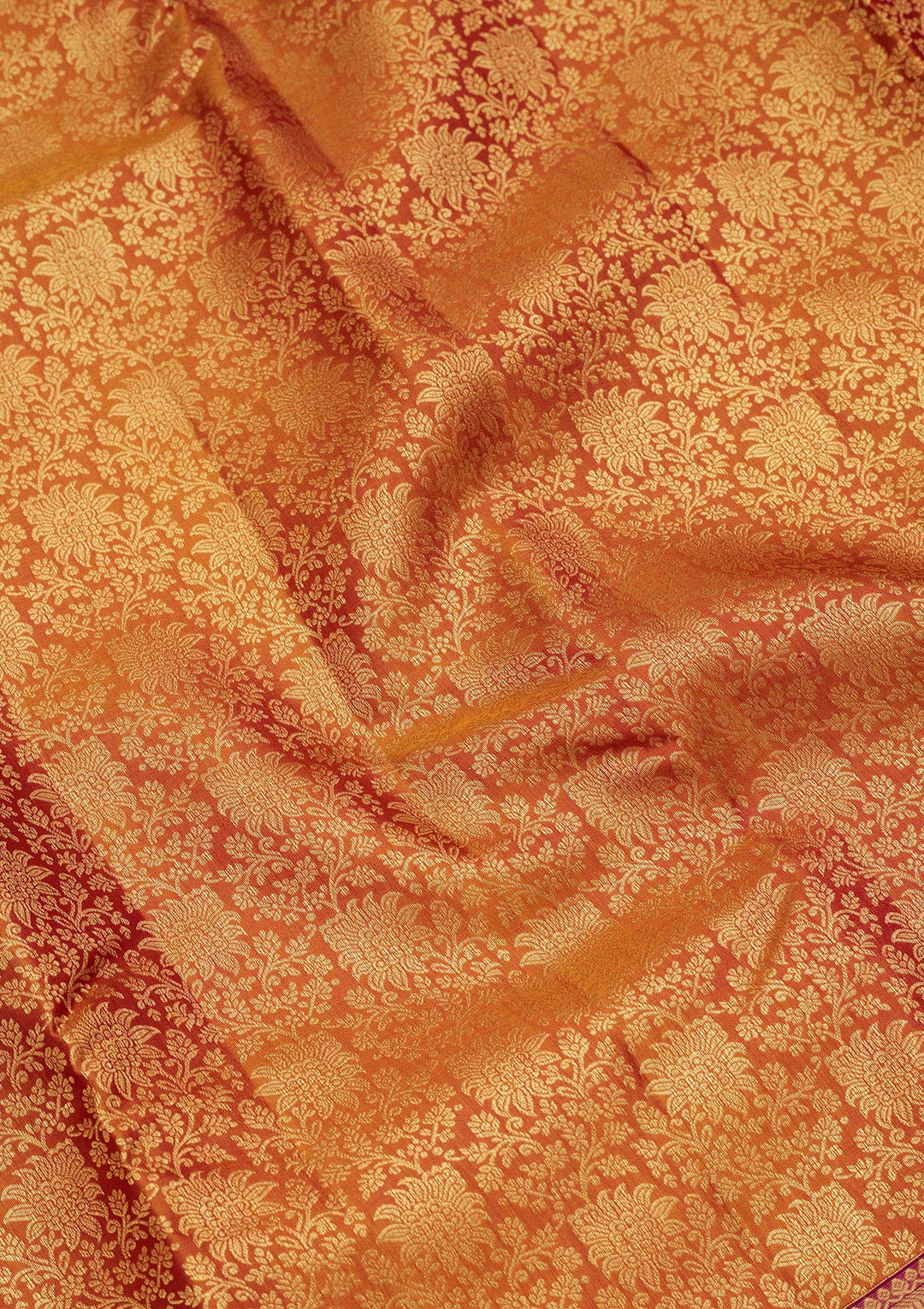 Mustard Zariwork Pure Silk Saree-Koskii