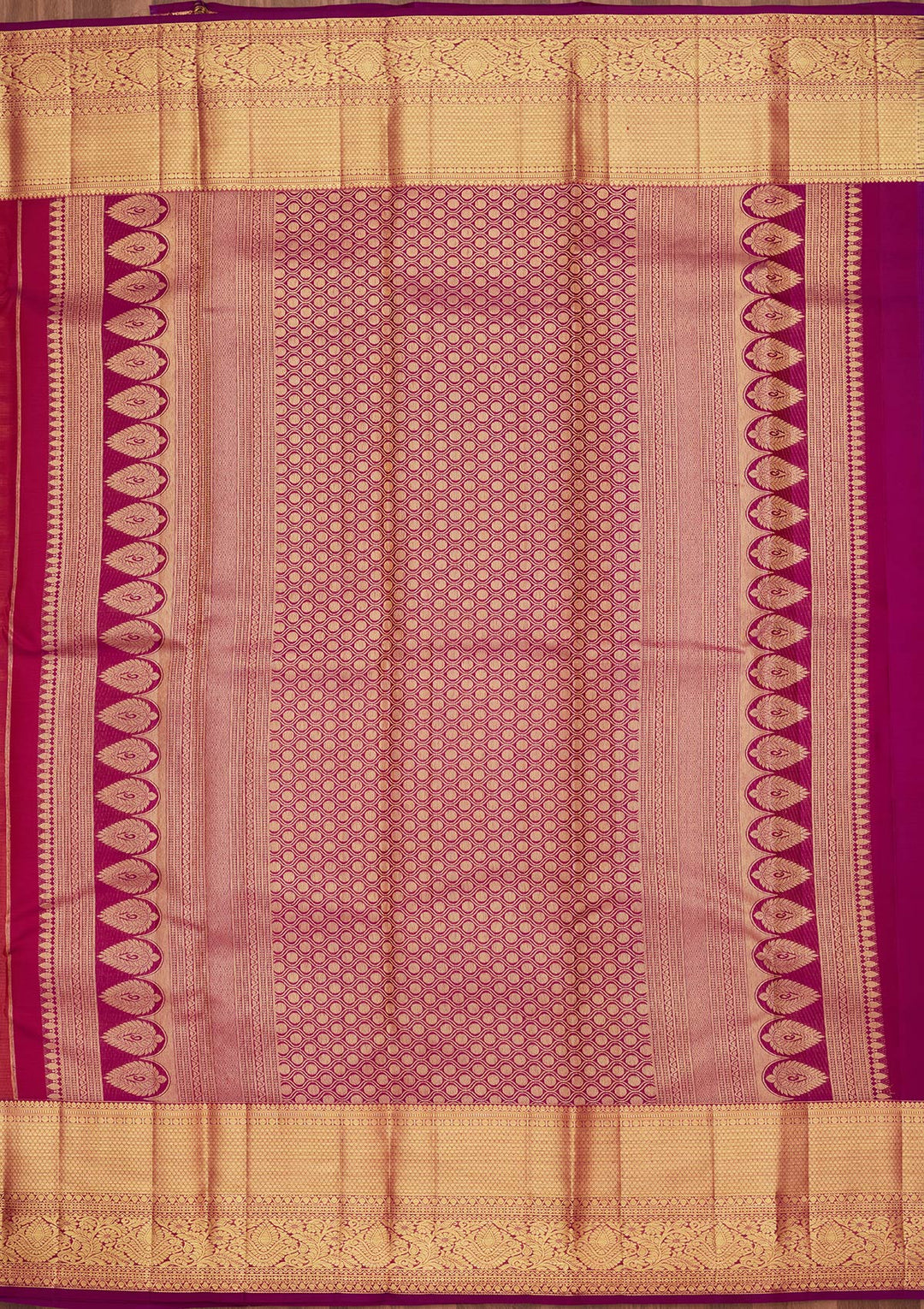 Mustard Zariwork Pure Silk Saree-Koskii