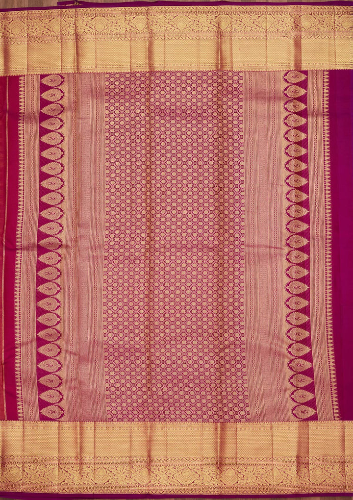 Mustard Zariwork Pure Silk Saree-Koskii