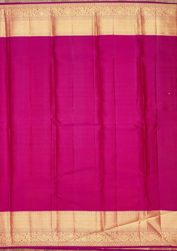 Mustard Zariwork Pure Silk Saree-Koskii