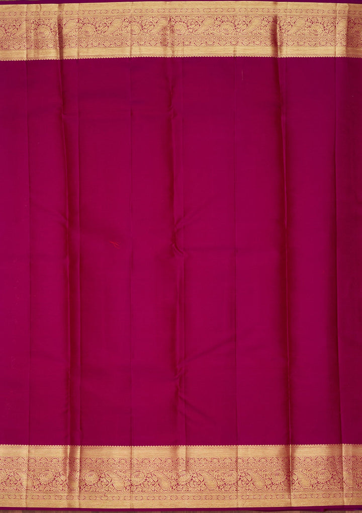 Purple Zariwork Pure Silk Saree-Koskii