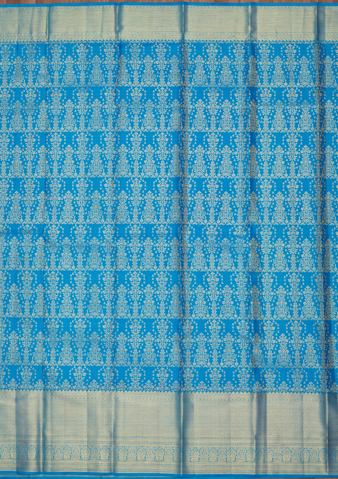 Royal Blue Zariwork Pure Silk Saree-Koskii