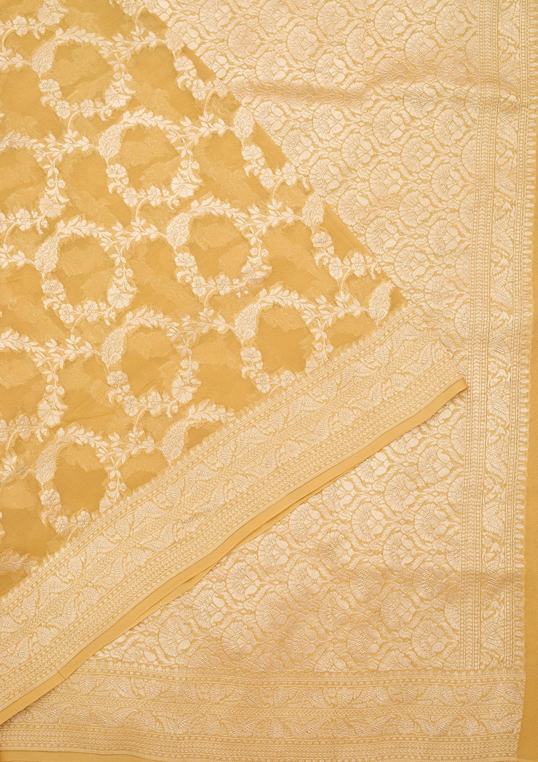 Gold Zariwork (Silver) Silk Silk_Saree