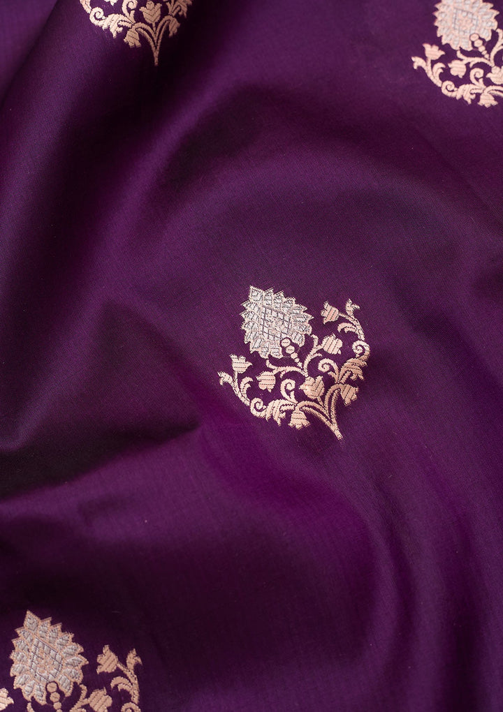 Purple Zariwork (Gold) Pure Silk Silk_Saree