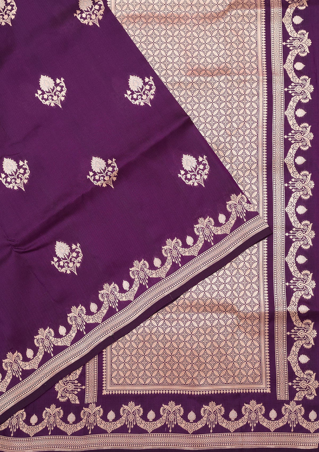 Purple Zariwork (Gold) Pure Silk Silk_Saree