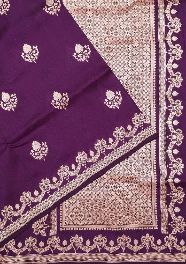 Purple Zariwork (Gold) Pure Silk Silk_Saree