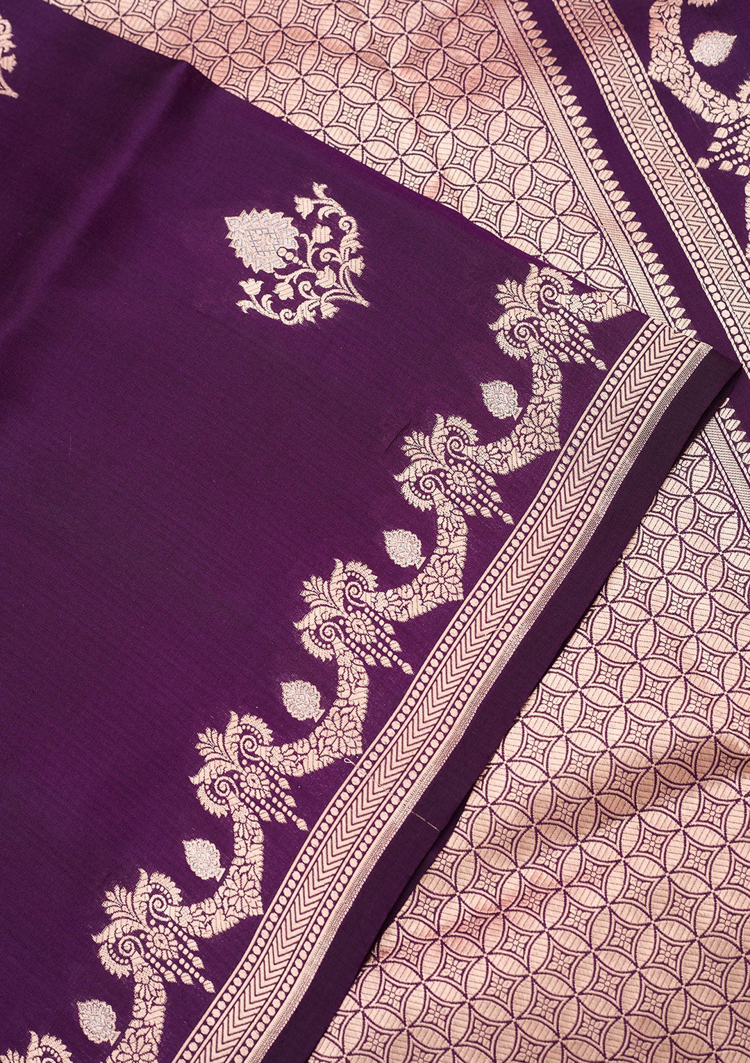 Purple Zariwork (Gold) Pure Silk Silk_Saree