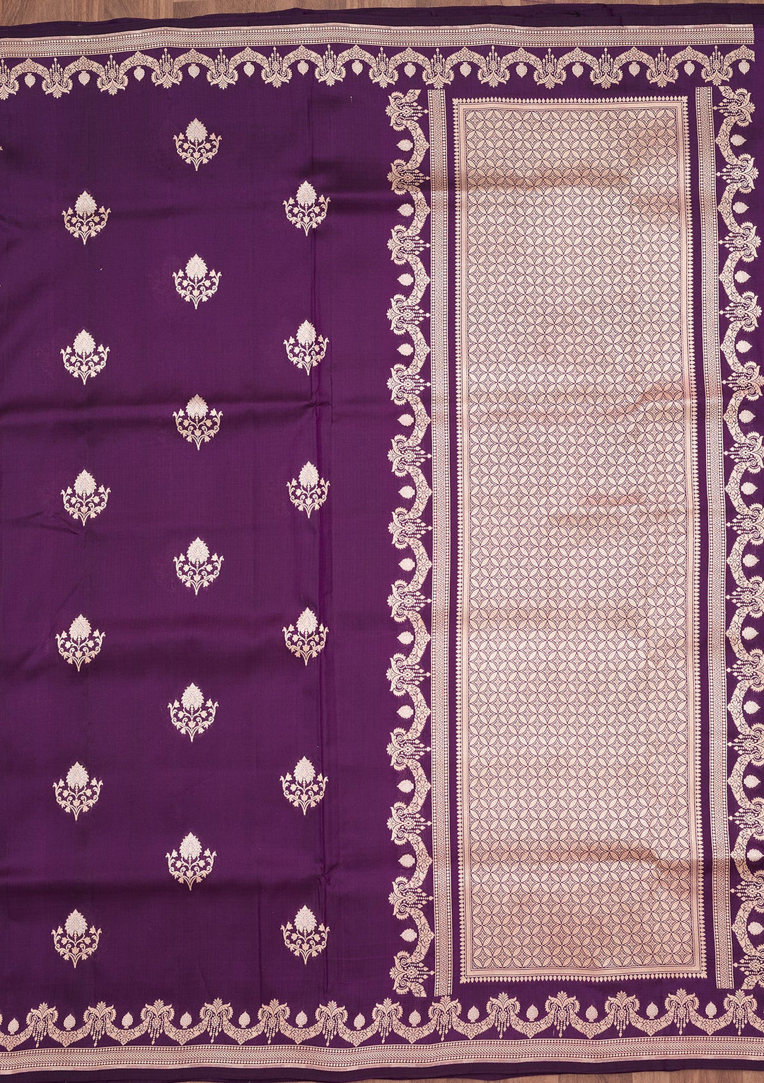 Purple Zariwork (Gold) Pure Silk Silk_Saree