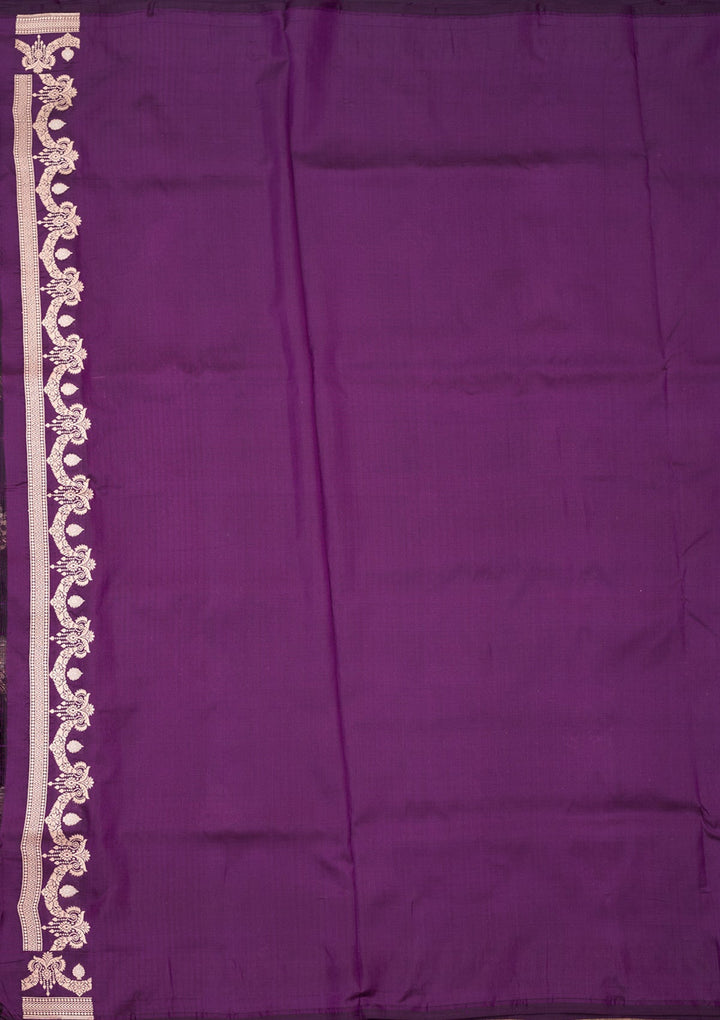 Purple Zariwork (Gold) Pure Silk Silk_Saree