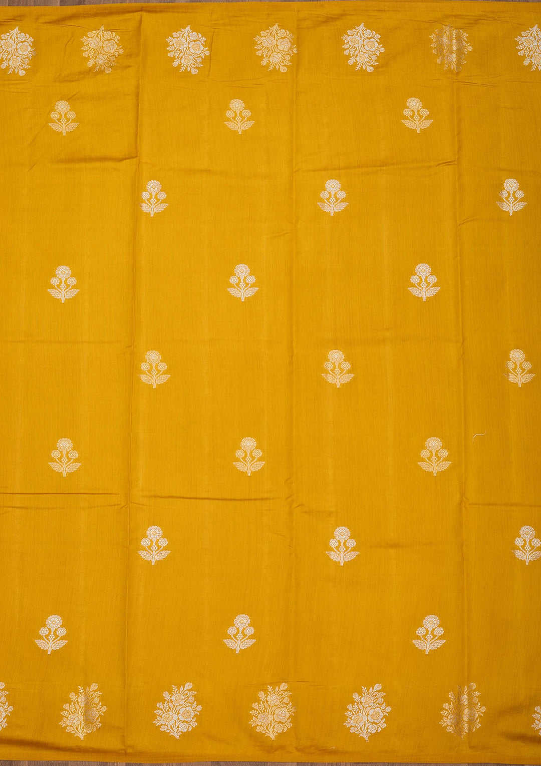 Mustard Zariwork Pure Silk Saree