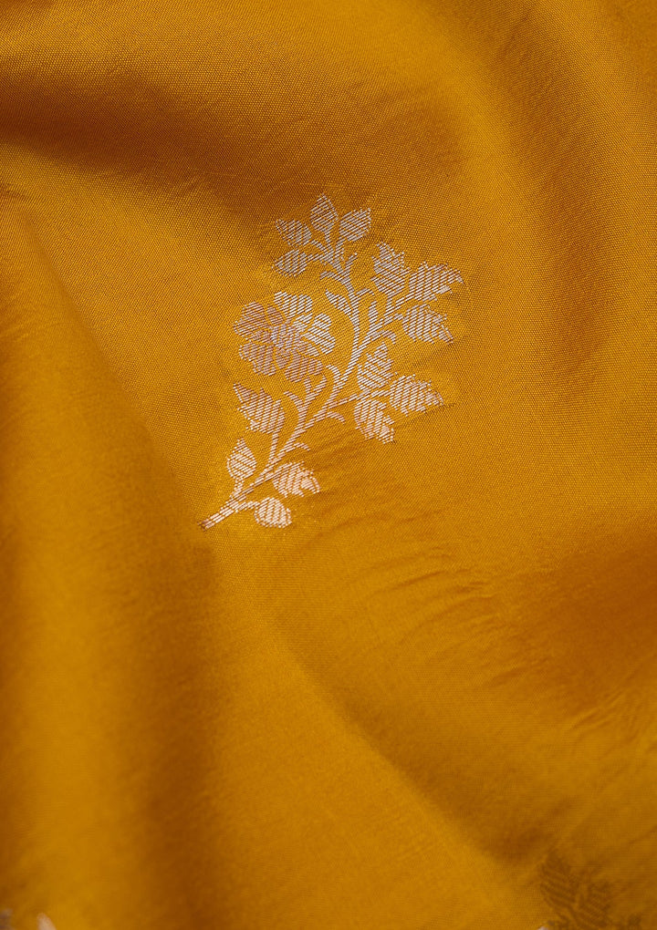 Mustard Zariwork (Gold) Pure Silk Silk_Saree