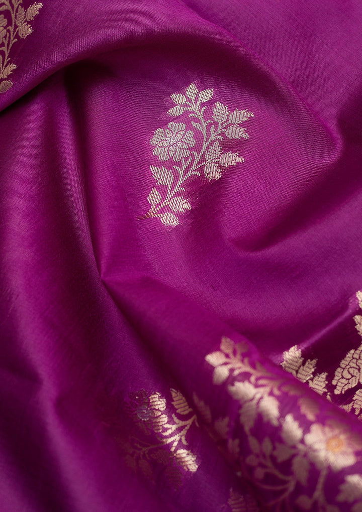 Purple Zariwork (Gold) Pure Silk Silk_Saree