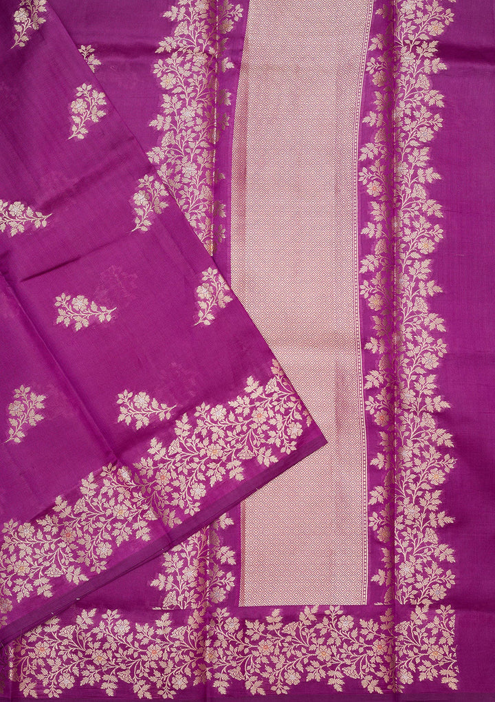 Purple Zariwork (Gold) Pure Silk Silk_Saree