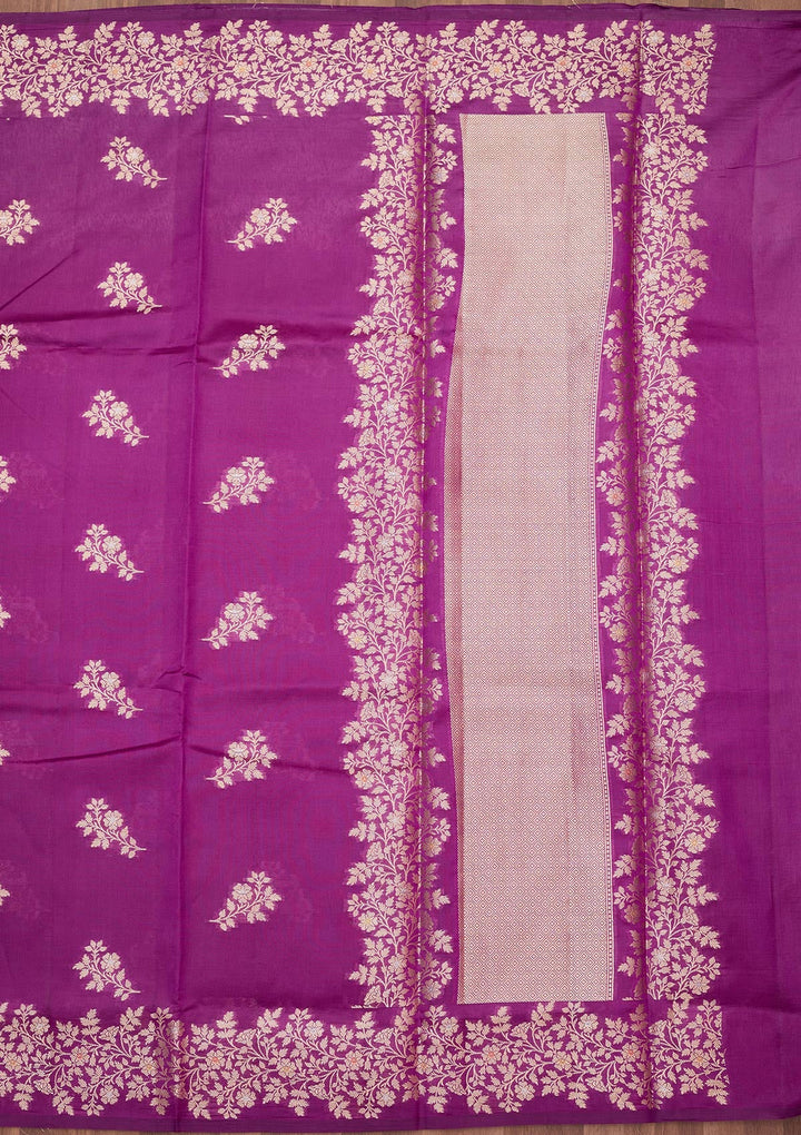 Purple Zariwork (Gold) Pure Silk Silk_Saree