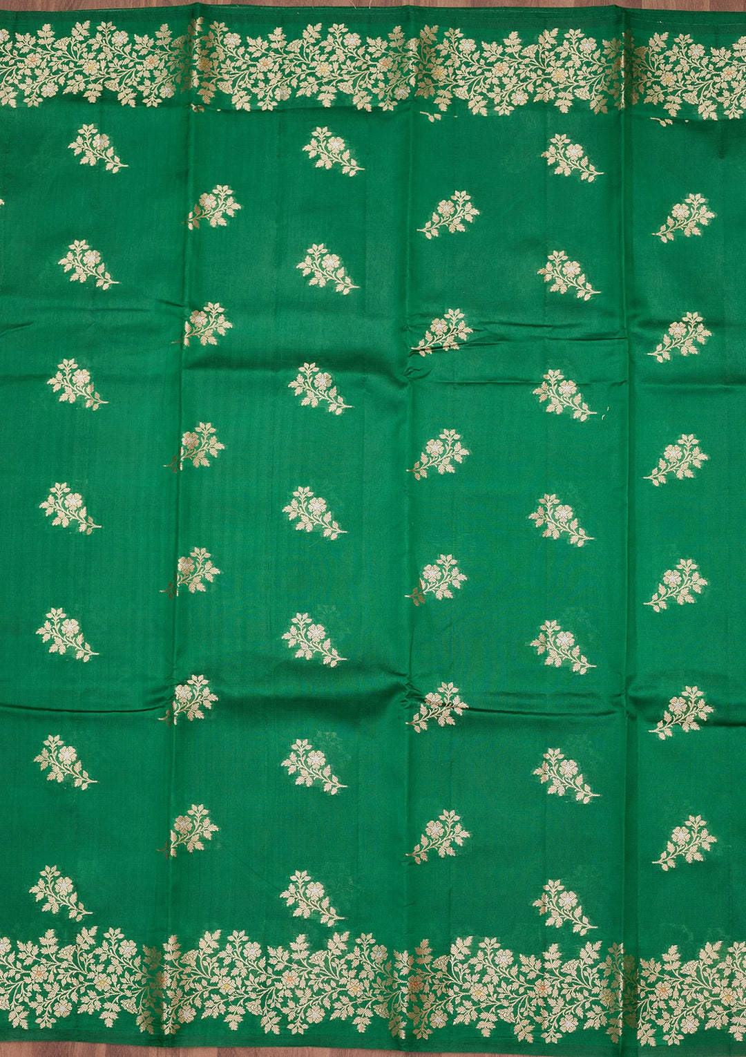 Rama Green Zariwork (Gold) Pure Silk Silk_Saree