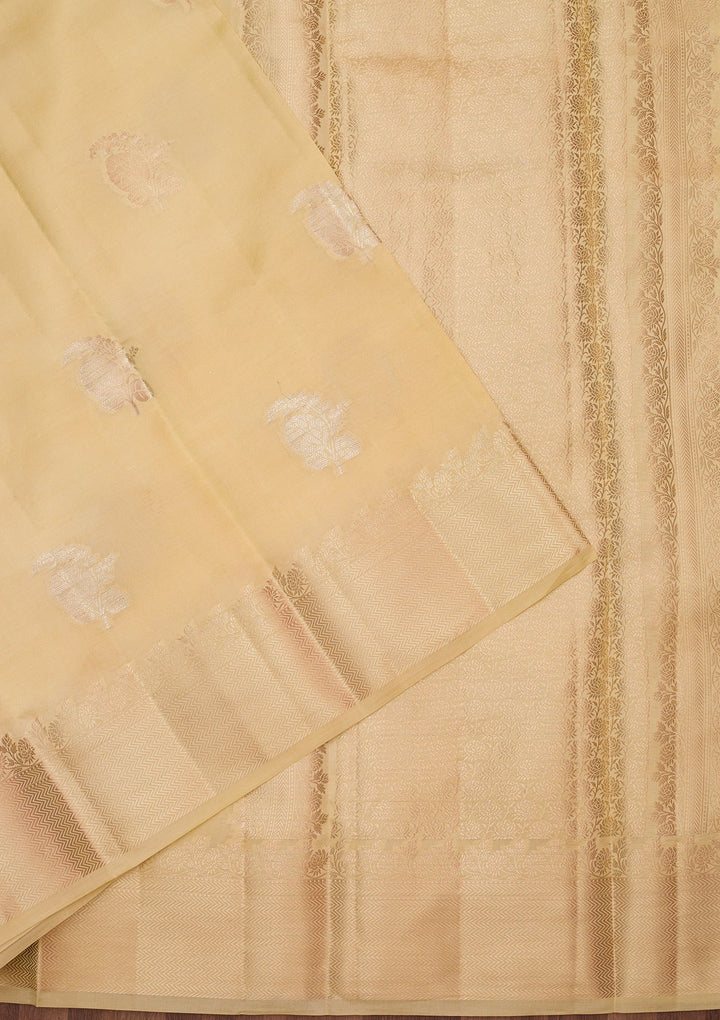 Lemon Yellow Zariwork (Gold) Pure Silk Silk_Saree