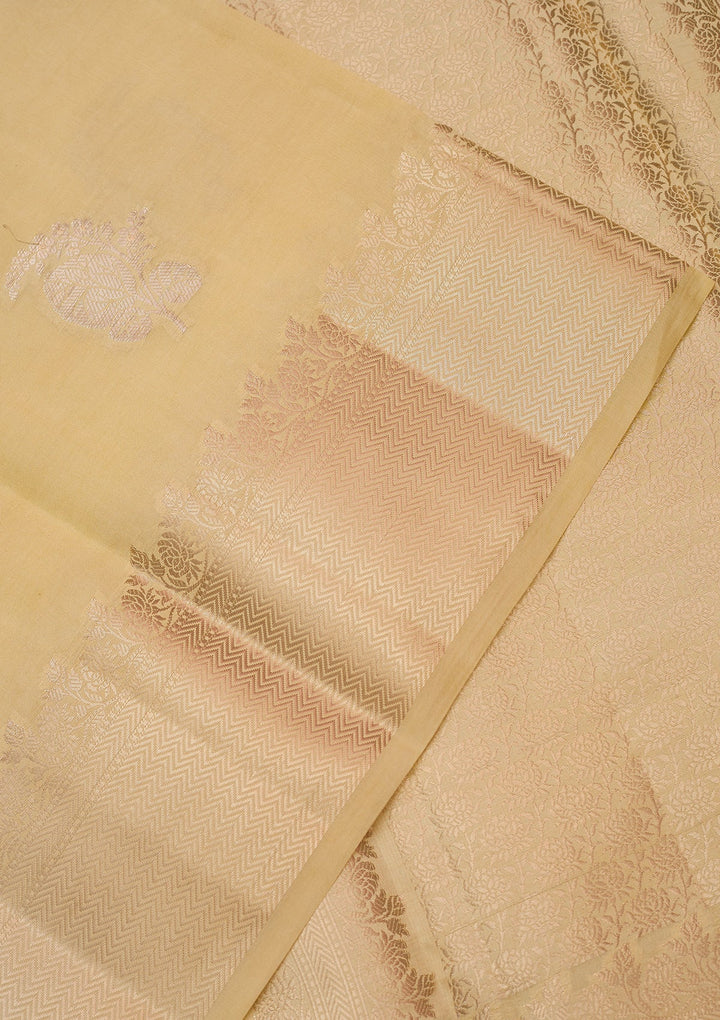 Lemon Yellow Zariwork (Gold) Pure Silk Silk_Saree