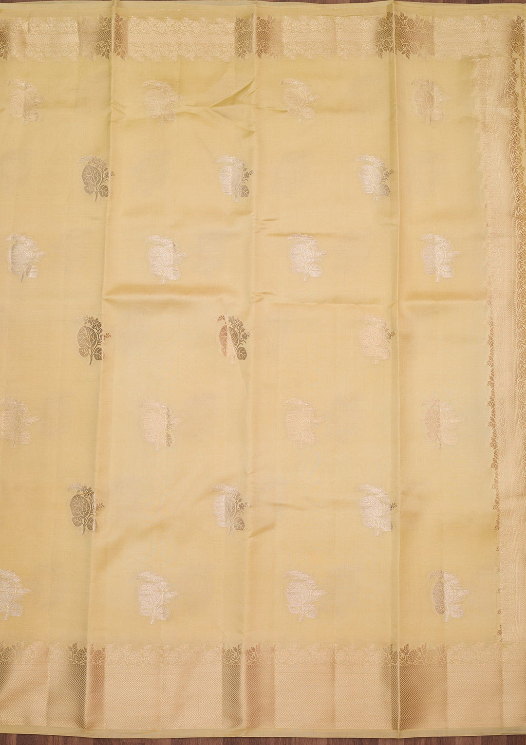 Lemon Yellow Zariwork (Gold) Pure Silk Silk_Saree