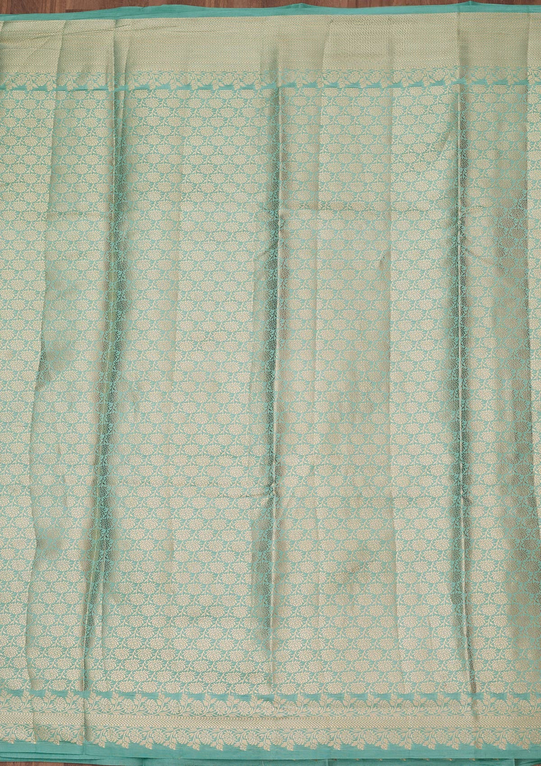 Sky Blue Zariwork (Gold) Pure Silk Silk_Saree