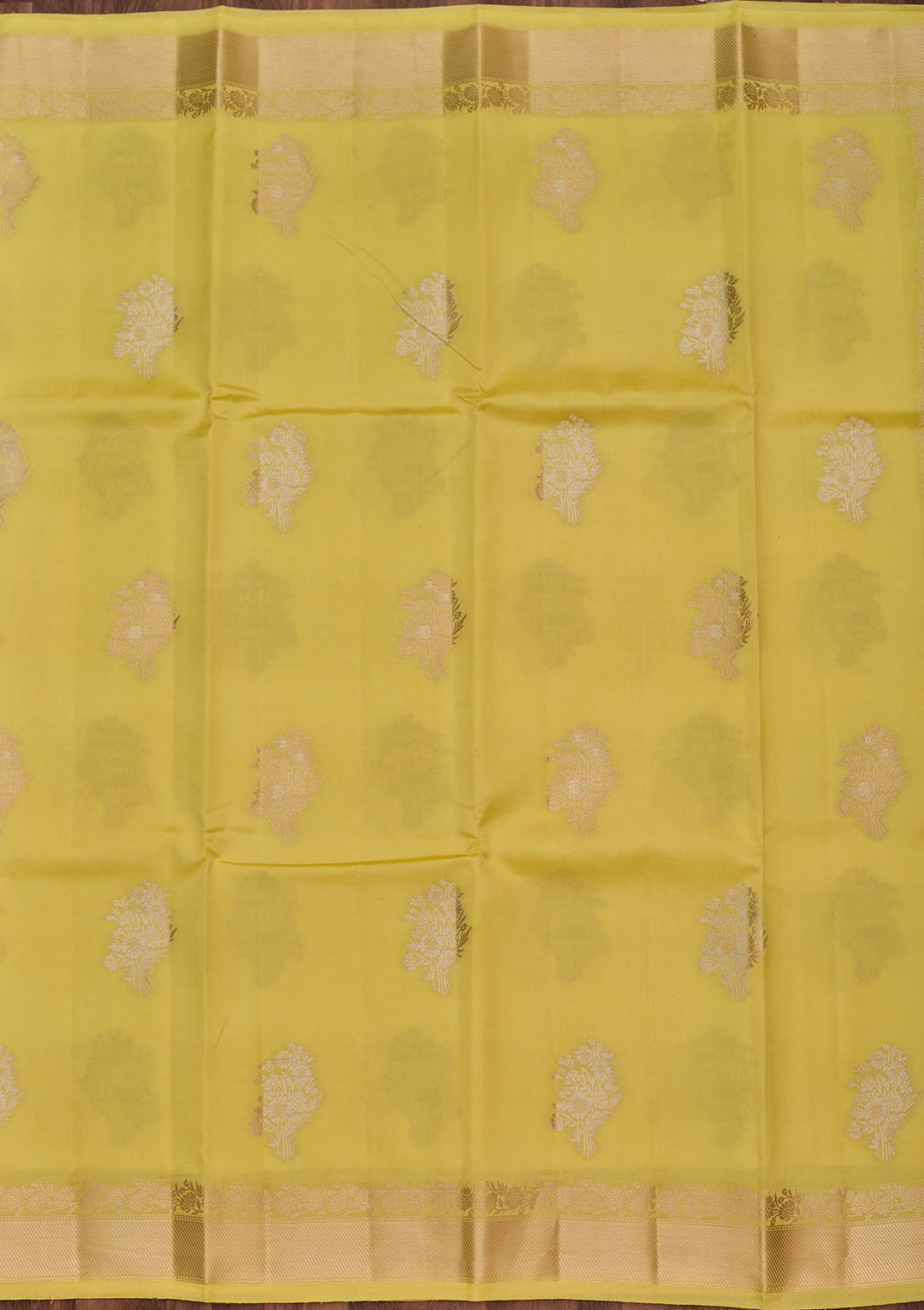 Lemon Yellow Zariwork Silk Silk_Saree