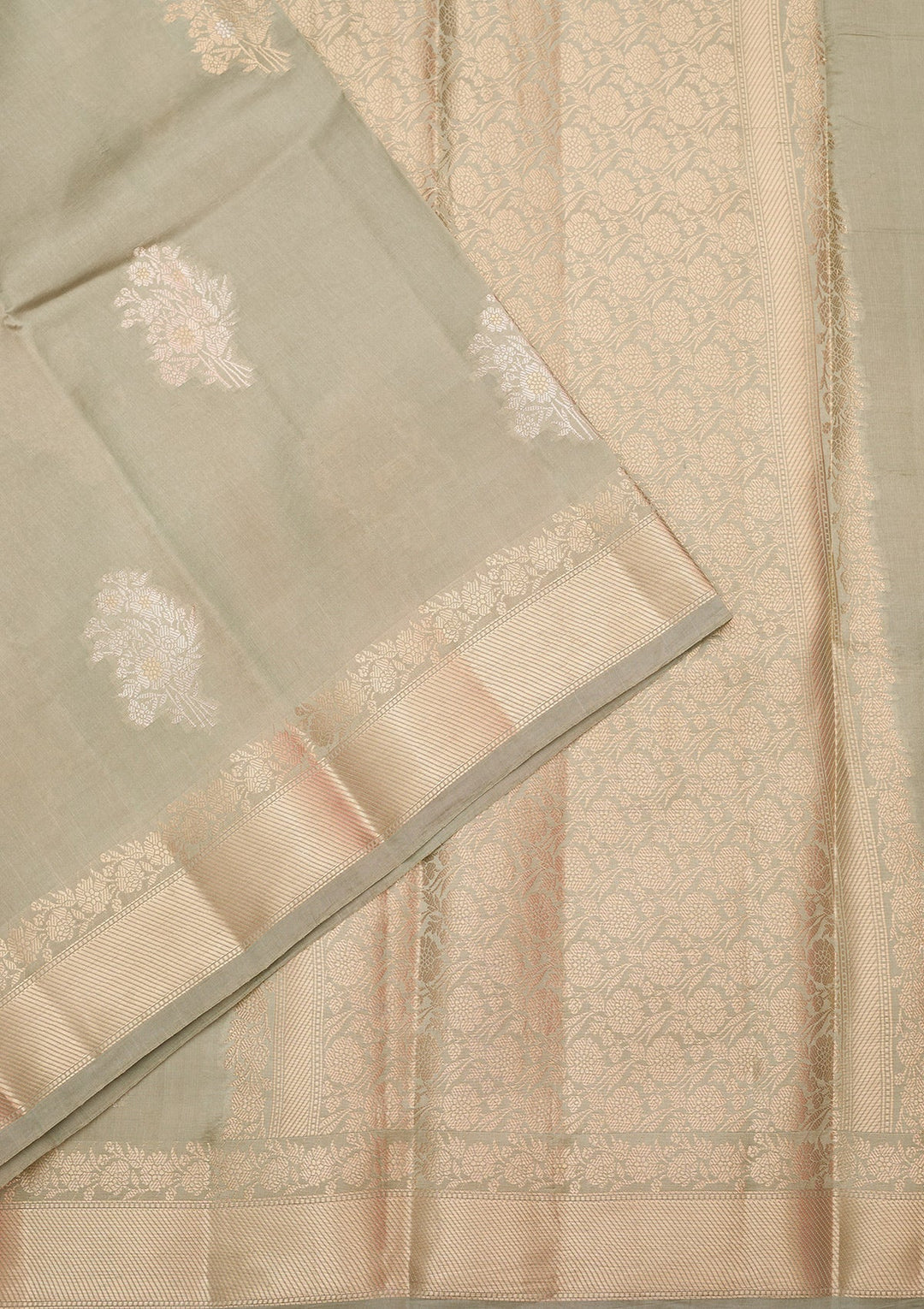 Pista Green Zariwork Silk Silk_Saree