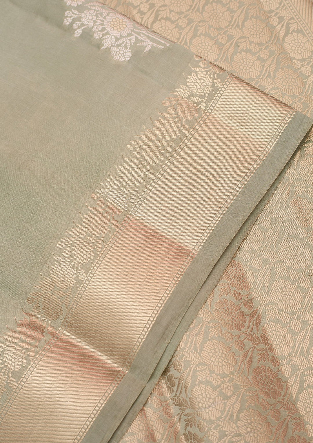 Pista Green Zariwork Silk Silk_Saree