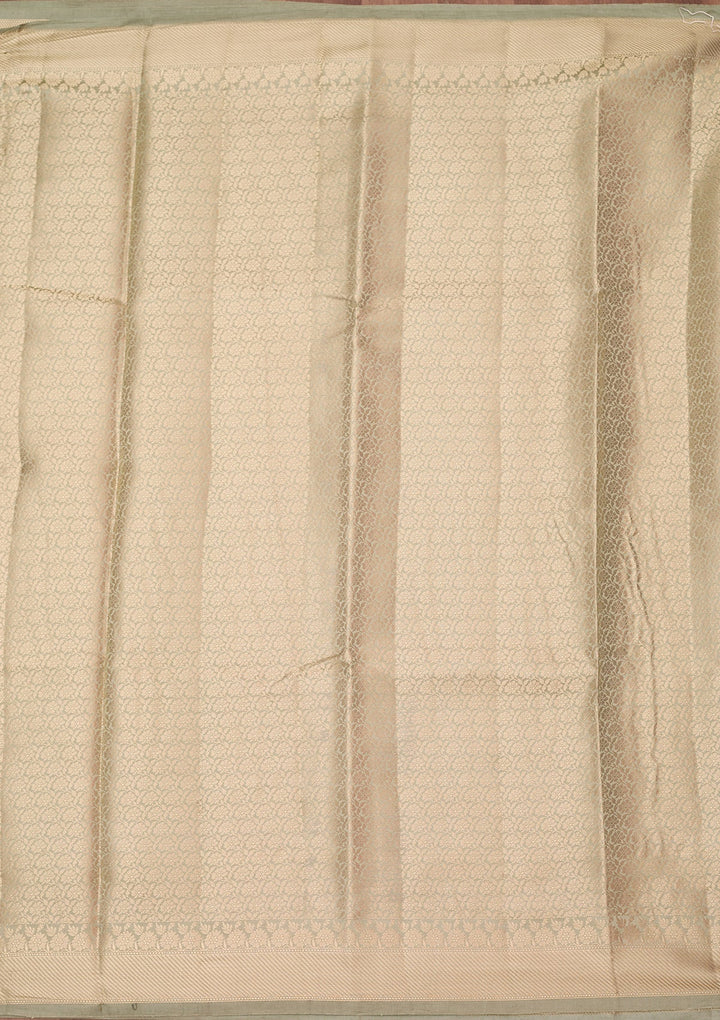 Pista Green Zariwork Silk Silk_Saree