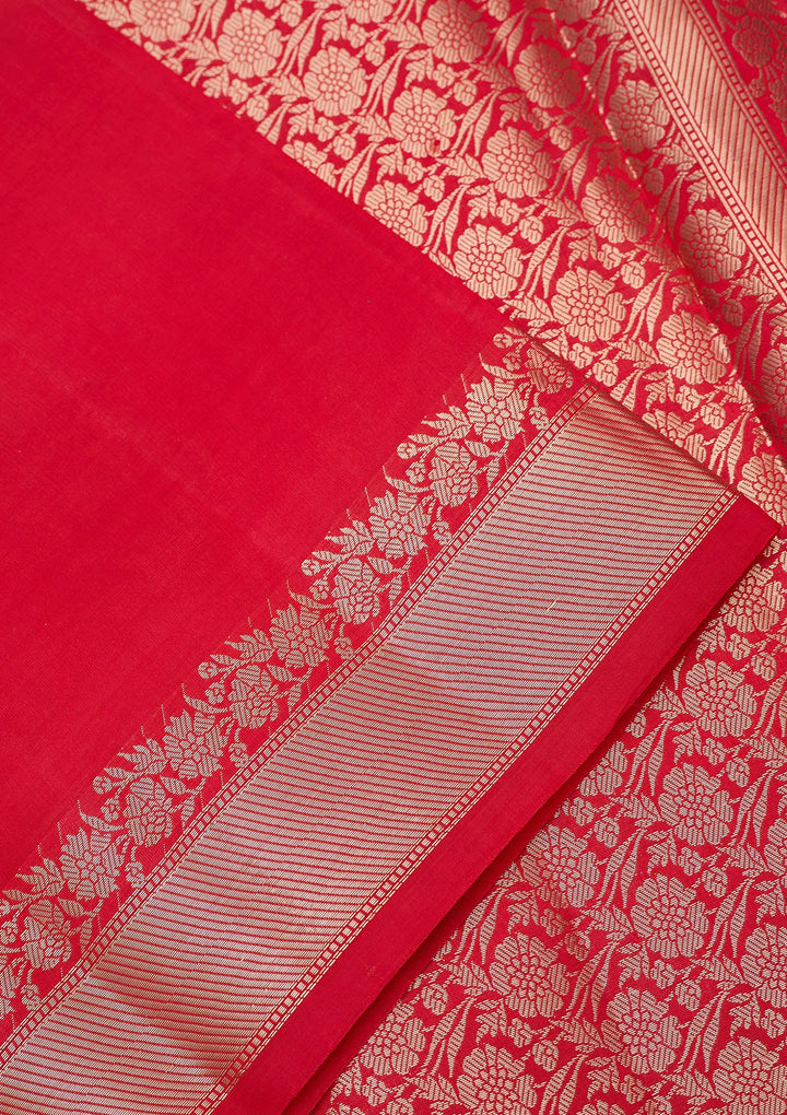 Red Zariwork Silk Silk_Saree