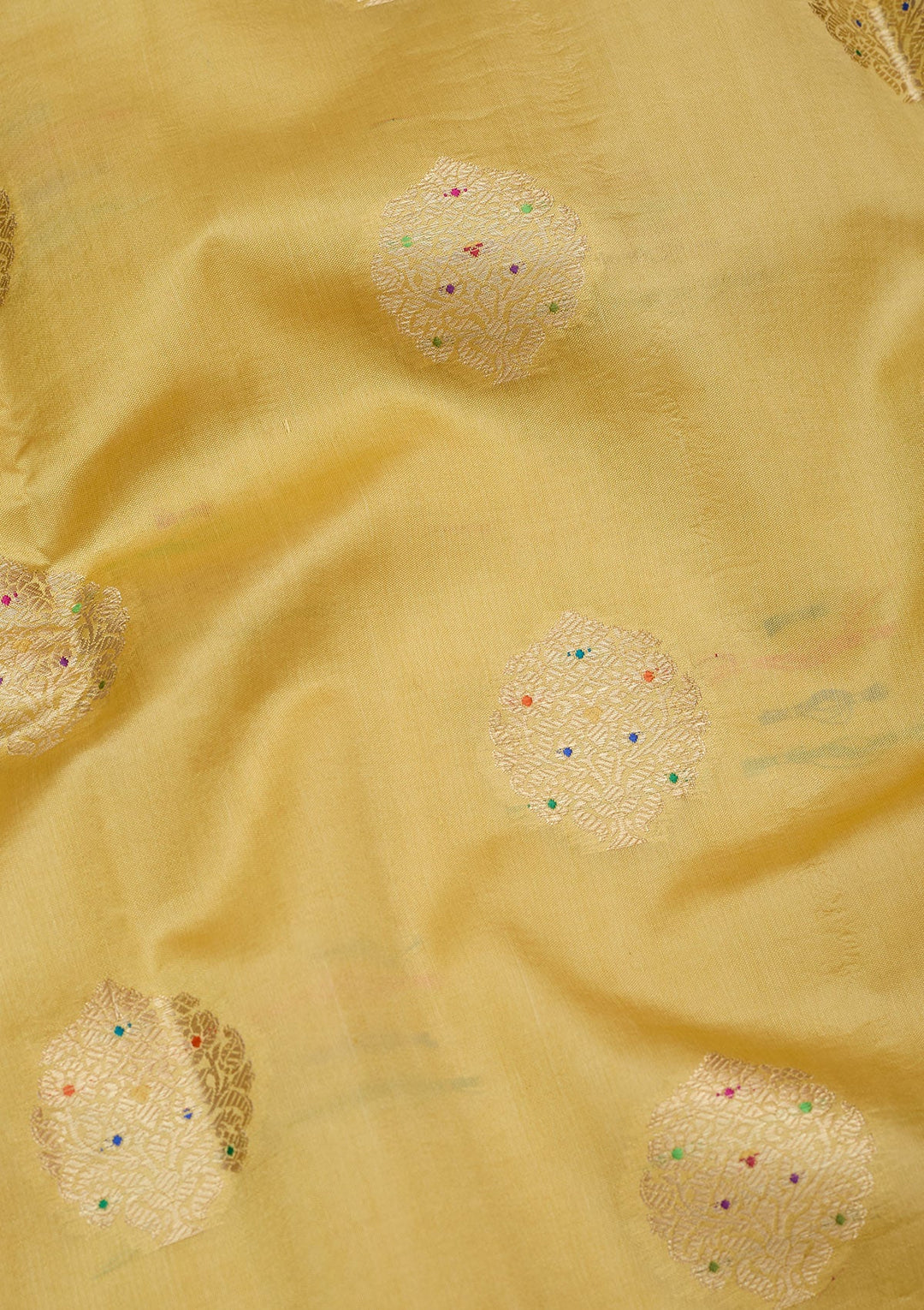 Yellow Zariwork Pure Silk Saree
