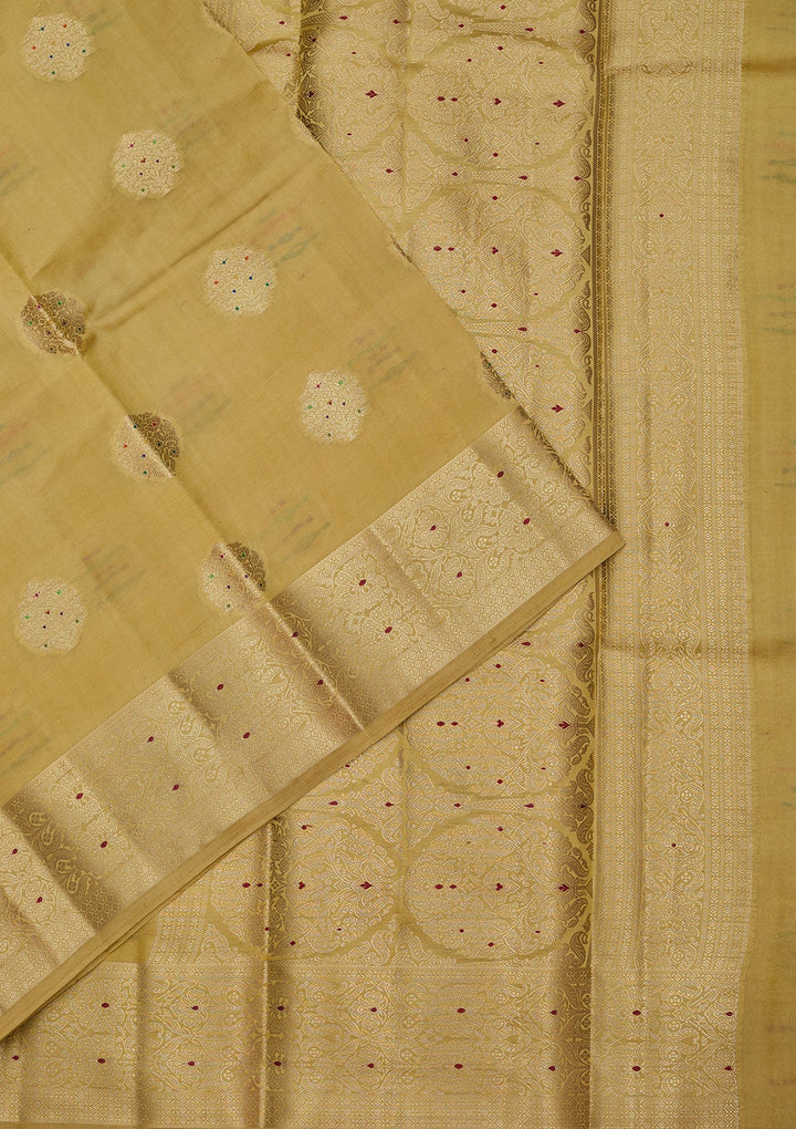Yellow Zariwork Pure Silk Saree
