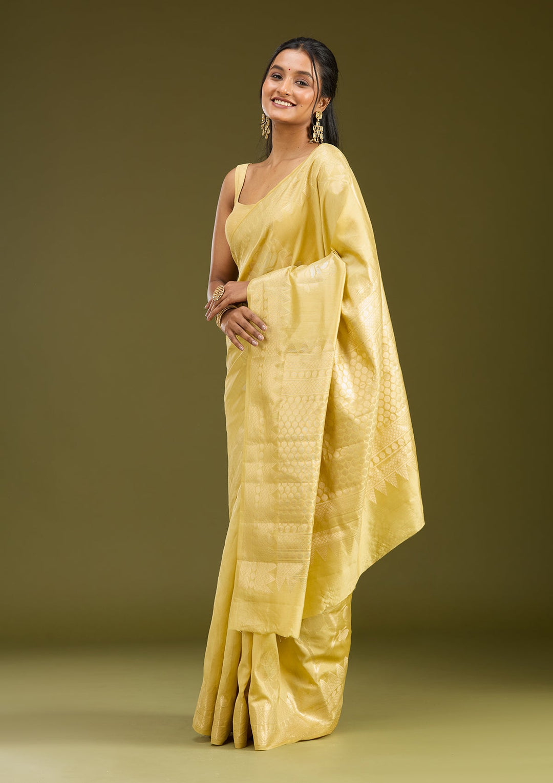 Gold Zariwork (Gold) Pure Silk Saree