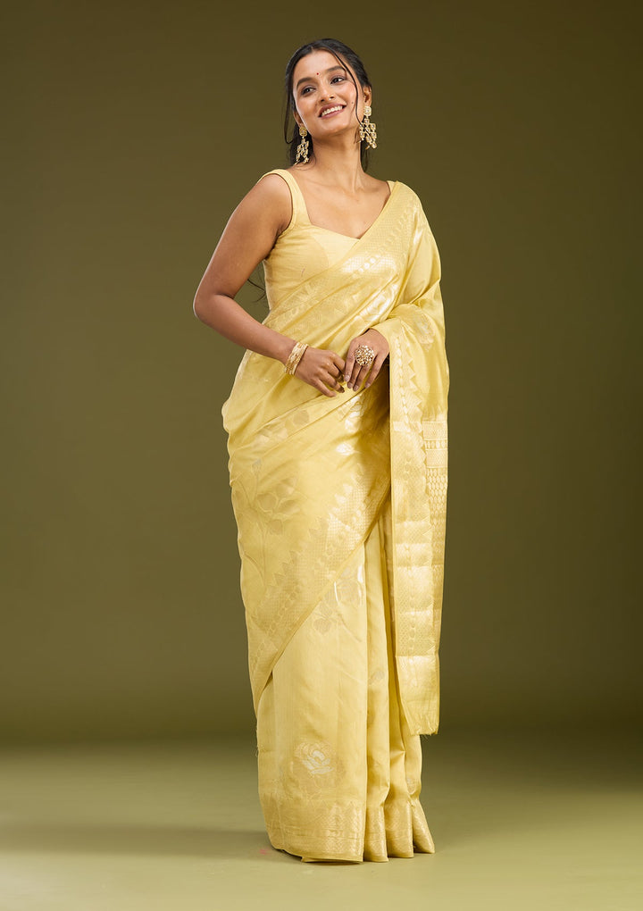 Gold Zariwork (Gold) Pure Silk Saree