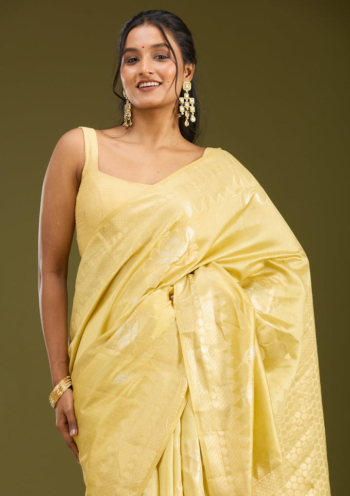 Gold Zariwork (Gold) Pure Silk Saree