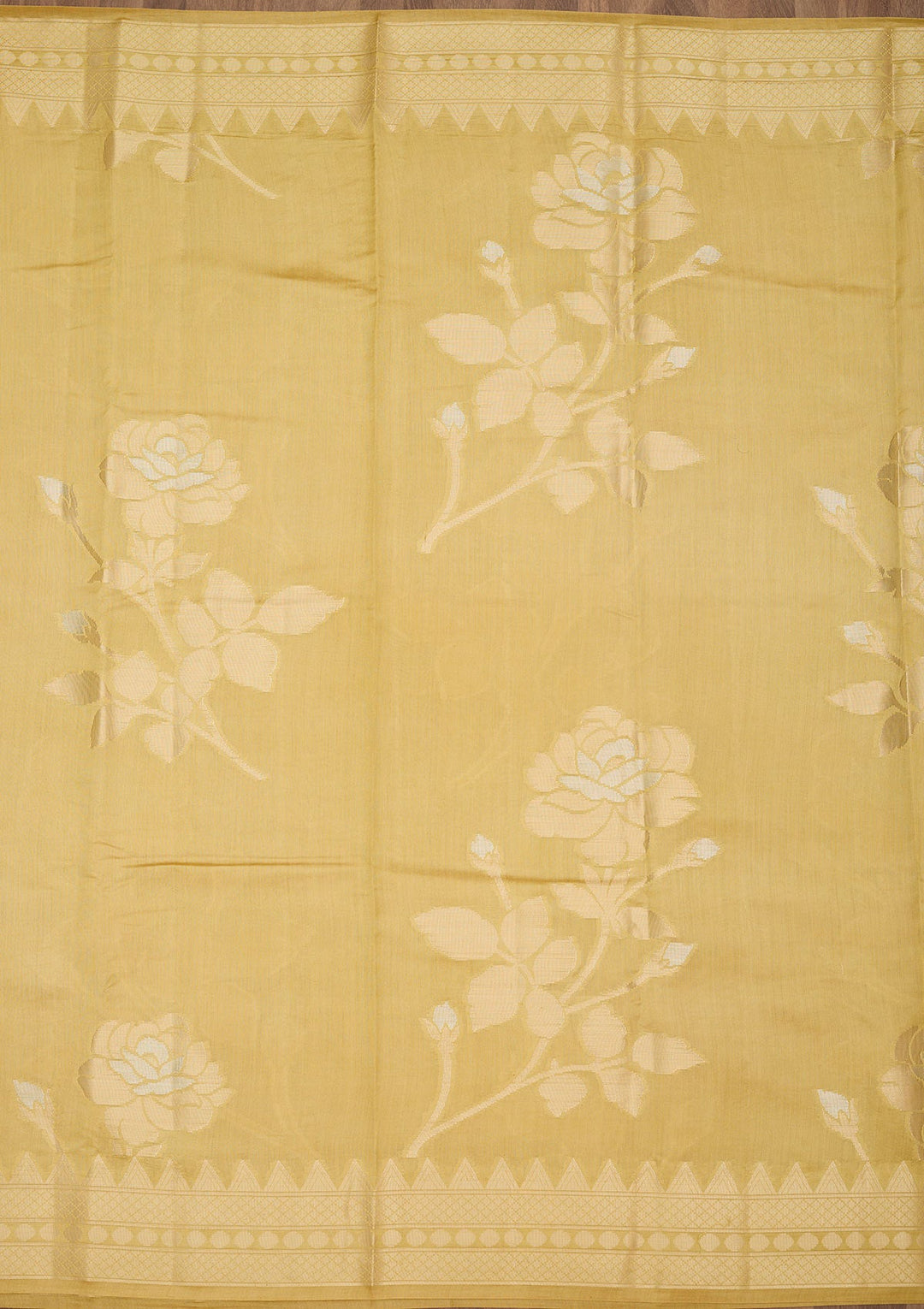 Pista Green Zariwork Pure Silk Saree