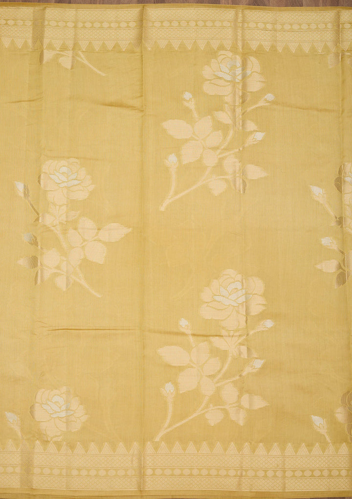 Pista Green Zariwork Pure Silk Saree