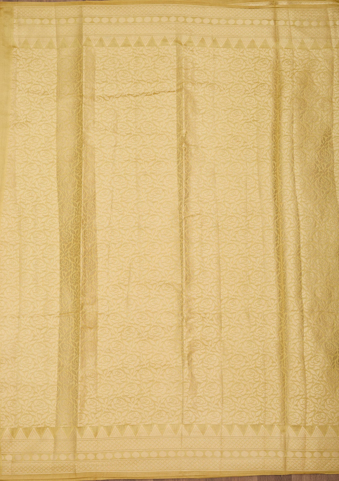 Pista Green Zariwork Pure Silk Saree