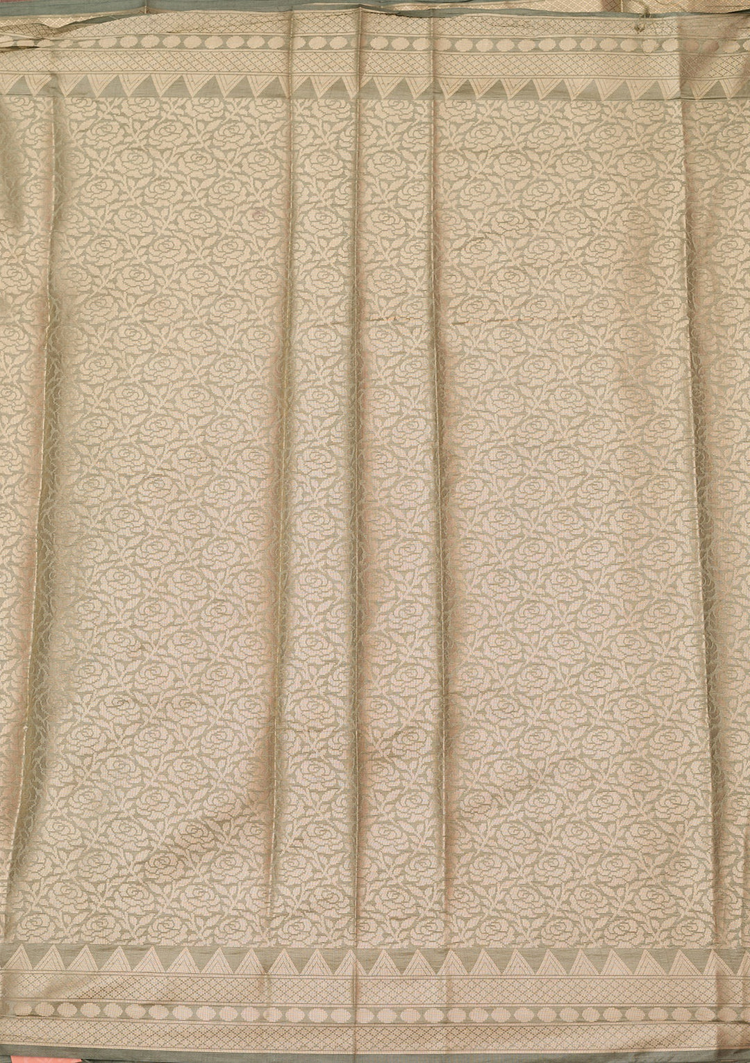 Sea Green Zariwork (Gold) Pure Silk Silk_Saree