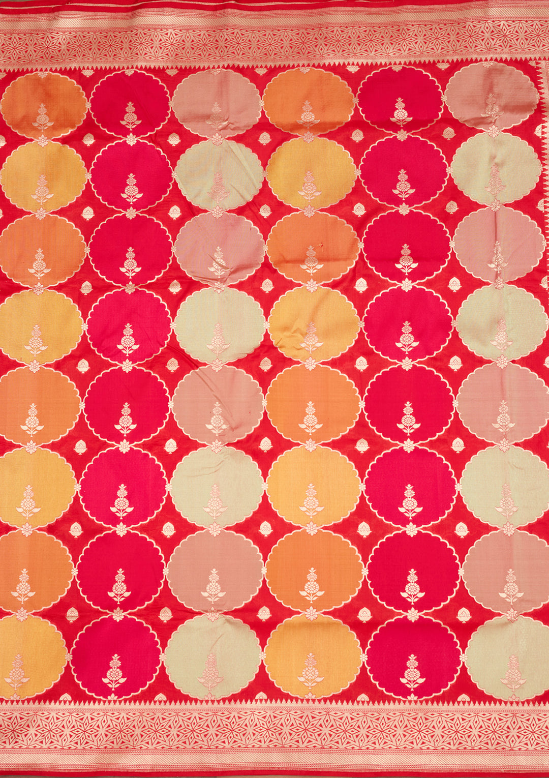 Red Zariwork Pure Silk Silk Saree