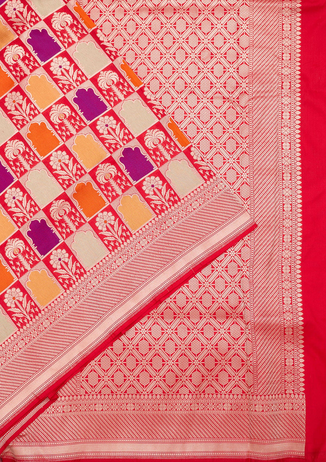 Red Zariwork Silk Silk_Saree