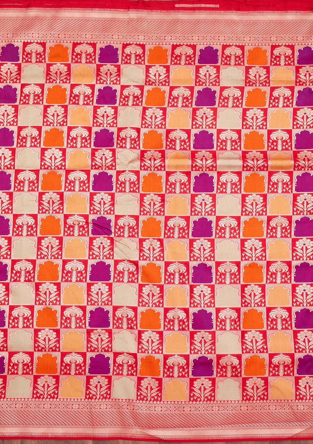 Red Zariwork Silk Silk_Saree