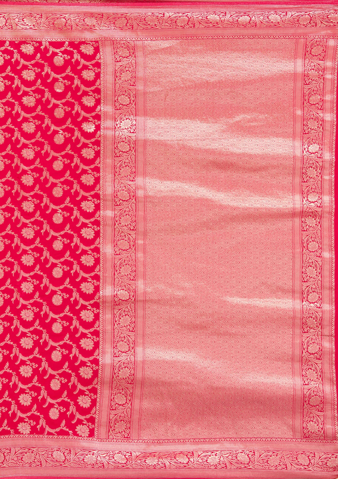 Rani Pink Zariwork (Gold) Silk Silk_Saree