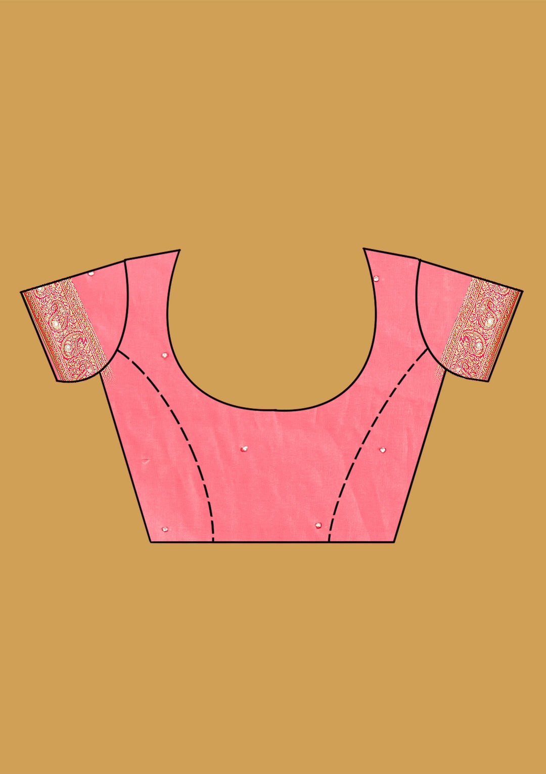 Cream Aariwork Art Silk Silk Saree