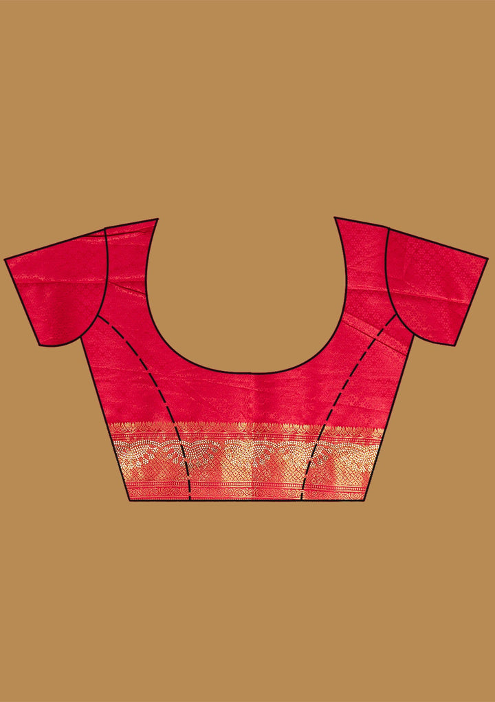 Rani Pink Stonework (Silver) Art Silk Silk_Saree