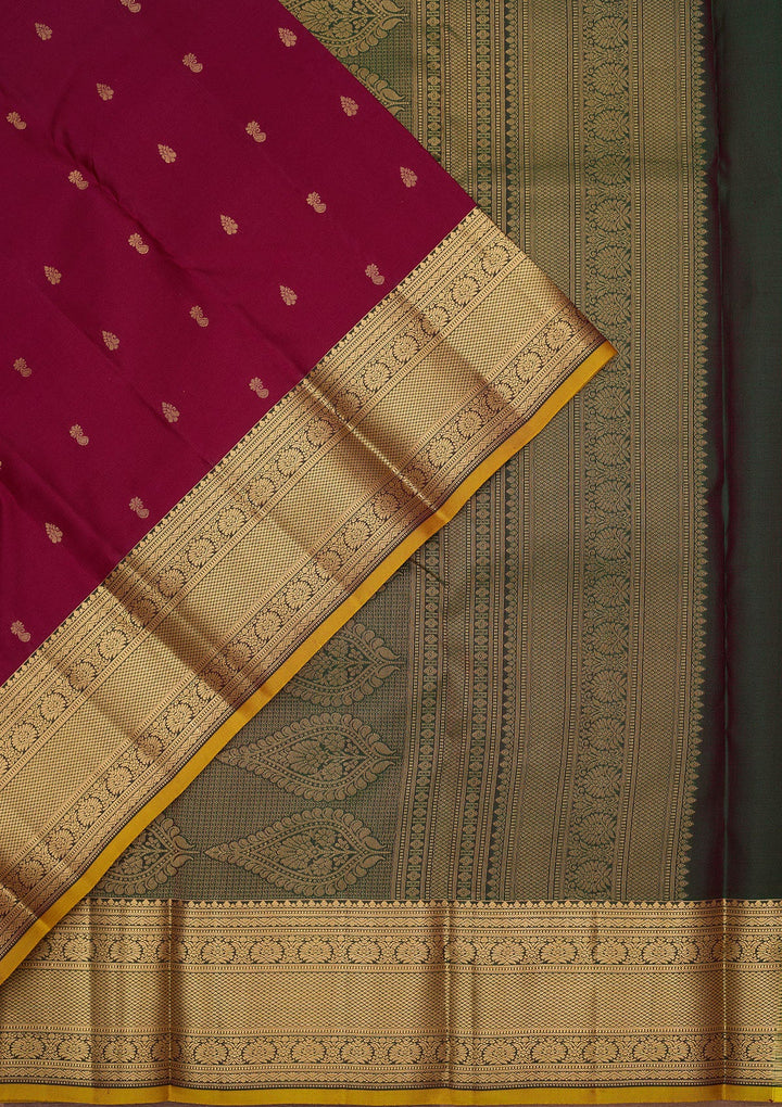 Maroon Zariwork Pure Silk Saree
